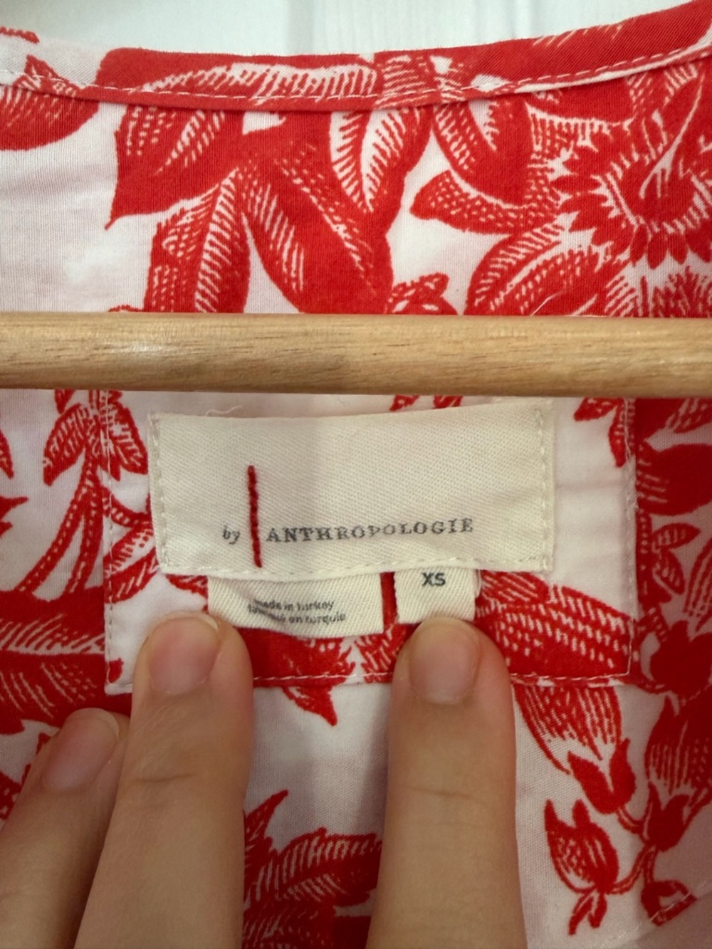 Anthropologie Somerset Dress - Red & White Floral - Picture 5 of 8